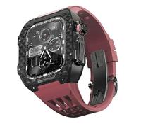 CHCWR Set di protezione del kit di protezione Mod Band Band Band band in fibra in fibra di carbonio , per 9/8/7/6/5/4/SE SERIE 44/45mm Upgrade Watch Band Sostituzione Kit di orologi di lusso di lusso