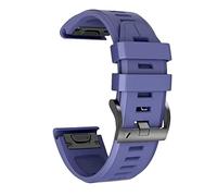 CHCWR Smart orologi cinghie di sostituzione in silicone per Fenix 7 7x 6 6x pro 5x 5plus 3hr 935 banda da polso 26 mm Bracciale QuickFit (colore: viola, dimensione: 22 mm Larghezza)
