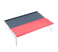 CHCWR Tavolo da campo esterno tavolo personale pieghevole tavolo pieghevole portatile mini accessori da campeggio per escursioni in bicicletta in alluminio