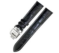 CHCWR Volina in pelle 19mm 20mm 21mm 22mm di guardia da guardia per jaeger Lecoultre Master Moonfase Black Blue Brown Green Green Hide Watch cinghia