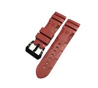 CHCWR Watch Band compatibile con 441 359 in gomma silicone morbida da 24 mm 26 mm per orologi Accessori orologi orologi /24 mm/buckl nero-silver