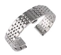 CHCWR Watch Snug Silver Watch Bands 20/22/24mm Watch Strap Acciaio in acciaio inossidabile Bracciale Uomini da donna + 2 barre a molla
