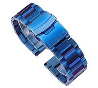 CHCWR Watch Strap in acciaio inossidabile Watchband Blue Black Gold Women Men Watch Band Link Bracciale 18mm 20mm 22mm 24mm Accessori per orologi