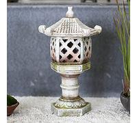 CHCWR Zen Pagoda Lanterna Solare, Statue da Giardino all'aperto Stupa Stupa in Stile Giapponese in Stile Giapponese Scultura architettonica, Ornamenti per Arredamento a Lanterna a Lanterna a energia