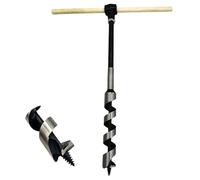 CHCYWJGJ Punta da trapano a trivella a mano allungata, 2,5 x 38,1 cm, chiave a coclea a mano Scotch Eye per legno, facile da trasportare, perfetta per campeggio, rifugi, edifici, esterni, escursioni