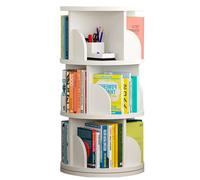 CHDdfhRH Ripiano girevole a 3/4/5 livelli Base larga senza oscillazioni(White,3-storey)