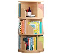 CHDdfhRH Ripiano girevole a 3/4/5 livelli Base larga senza oscillazioni(Wood Color,3-storey)