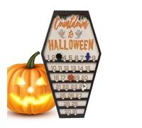 Chdnhe Calendario 'avvento Di Halloween,Arredo Decorativo Per La Casa | Segnaposto In Legno Appeso a Parete per Tavolo Comodino Mobile Davanzale Zona Notte