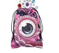 Chdnhe Custodia per tarocchi, borsa porta tarocchi in velluto, organizer stampato, per divinazione per gioielli con rune in, gioielli, adolescenti, adulti, viaggi, riunioni, giochi