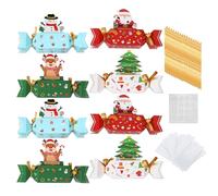 Chdnhe Salvadanaio natalizio per contanti, esplosivo, per adulti, con 80 sacchetti trasparenti, per adulti, albero di Natale, feste di compleanno, vacanze