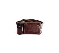 CHDWEY Marsupio Borsa da Uomo Vintage Petto da Uomo Borsa da Uomo Borsa Maschile Casual Cuscino a Tracolla Borsa Piccole Borse a Tracolla retrò PU. Pelle(Coffee)