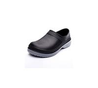 CHDWEY Sandali da Uomo Men Chef Shoes Women Non-Slip Waterproof Oil-Proof Kitchen Shoes Work Cook Shoes for Chef Master Restaurant Sandal(Schwarz,43 EU)
