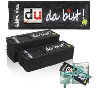 Che Bello Che Tu Sia Qui, 20 Copertine In Feltro Per Regali Di Cioccolato (Senza Cioccolato), Bomboniere Per Ospiti, Piccolo Regalo Di Ringraziamento Per Matrimoni, Natale, Battesimi, Compleanni, Dipe