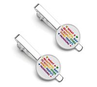 Che buona giornata Rispetta i pronomi altrui 1 Fermacravatta per uomo Set di 2 fermacravatta per matrimonio Anniversario Affari Laurea