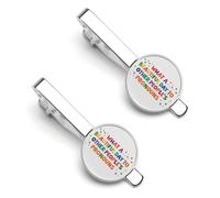 Che buona giornata Rispetta i pronomi altrui 2 fermacravatta per uomo Set di 2 fermacravatta per anniversario di matrimonio Laurea aziendale