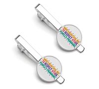 Che buona giornata Rispetta i pronomi altrui 3 fermacravatta per uomo Set di 2 fermacravatta per anniversario di matrimonio Laurea aziendale