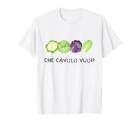 Che Cavolo Vuoi? Design Ironico con Verdure Colorate Maglietta