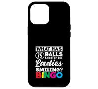 Che cosa ha 75 palle signore sorridente Bingo Custodia per iPhone 12 Pro Max