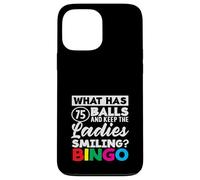 Che cosa ha 75 palle signore sorridente Bingo Custodia per iPhone 13 Pro Max