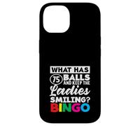 Che cosa ha 75 palle signore sorridente Bingo Custodia per iPhone 14