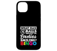 Che cosa ha 75 palle signore sorridente Bingo Custodia per iPhone 14 Plus