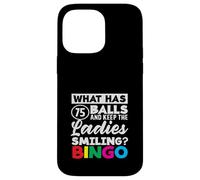 Che cosa ha 75 palle signore sorridente Bingo Custodia per iPhone 14 Pro Max