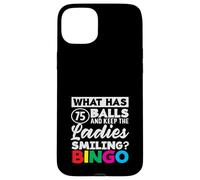 Che cosa ha 75 palle signore sorridente Bingo Custodia per iPhone 15 Plus