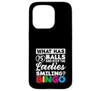 Che cosa ha 75 palle signore sorridente Bingo Custodia per iPhone 15 Pro