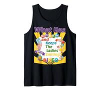 Che Cosa ha Palle e Mantiene Le Signore sorridenti Bingo Umorismo Canotta