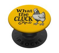 Che cosa il Cluck divertente pollo dicendo grafico per fattoria PopSockets PopGrip Adesivo