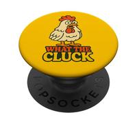 Che cosa il Cluck divertente pollo dicendo grafico per fattoria PopSockets PopGrip Adesivo