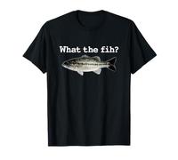 Che Cosa Il Fih? Meme di Pesce Divertente chiamando Gioco di Parole F fih Idea di Pesca Maglietta
