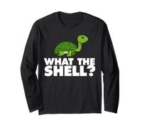 Che Cosa LA Conchiglia Divertente Turtle Shell Yeah Maglia a Manica