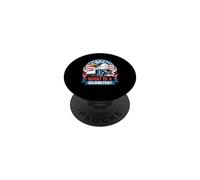 Che cos'è un autista di camion semi americano Kilometer Eagle PopSockets PopGrip Adesivo