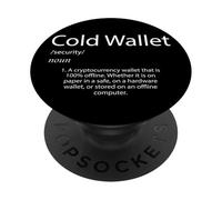 Che cos'è un portafoglio freddo Criptovaluta Crypto Bitcoin Wallet PopSockets PopGrip Adesivo
