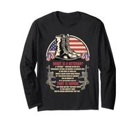 Che cos'è Un veterano Che è Honor Veterans Day Patriotic US Maglia a Manica