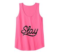 Che Dice Che Uccide Le Lettere della Bolla Canotta, Donna, Rosa Fluo, L