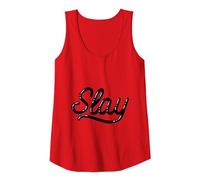 Che Dice Che Uccide Le Lettere della Bolla Canotta, Donna, Rosso, S