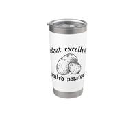 CHE ECCELLENTE PATATE Bollite Orgoglio & Pregiudizio Austen Meme Bicchiere termico in acciaio inox doppia parete
