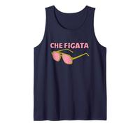 Che Figata - Detto Italiano con Grafica retrò Occhiali da Sole Canotta