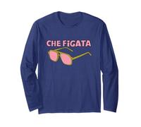 Che Figata - Detto Italiano con Grafica retrò Occhiali da Sole Maglia a Manica