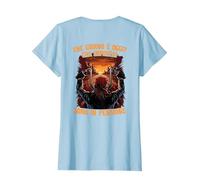 Che Giorno è Oggi Che Importa Sono in Pensione Motociclista Maglietta, Donna, Celeste, M