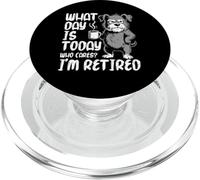 Che giorno è oggi chi se ne frega Sono in pensione Schnauzer PopSockets PopGrip per MagSafe