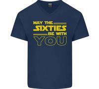 Che Gli Anni 60 Siano Con Te T-Shirt In Cotone A V Per Uomo