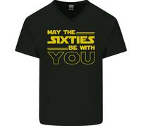 Che Gli Anni 60 Siano Con Te T-Shirt In Cotone A V Per Uomo