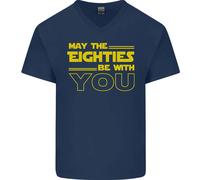 Che Gli Anni Ottanta Siano Con Te T-Shirt In Cotone Da Uomo Con Collo A V