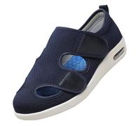 Che Gonfiano Le Scarpe per L'Artrite Dell'Edema,Diabetiche per Edemi Piedi Gonfi e Sformati Artrosi Scarpa Ortopedica Gli Anziani con gonfi Pantofole,Blue,41