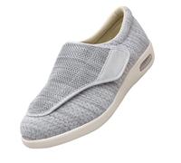 Che Gonfiano Le Scarpe per L'Artrite Dell'Edema,per Alluce Valgo,Fasi Post Operatorie e Lunghe Guarigioni,Scarpe Traspiranti Antiscivoloile.Light Gray,48