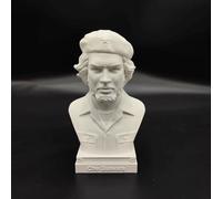 Che Guevara Busto Che Guevara Statua Che Guevara Scultura, Che Guevara Stampa 3D Modello Bianco Che Guevara Figurine Che Guevara, Regalo Decorazione Scrivania 10CM