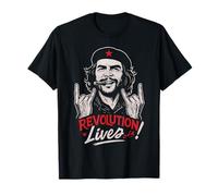 Che Guevara Camicia Cuba Revolution Ribelle Vintage Cuban Maglietta